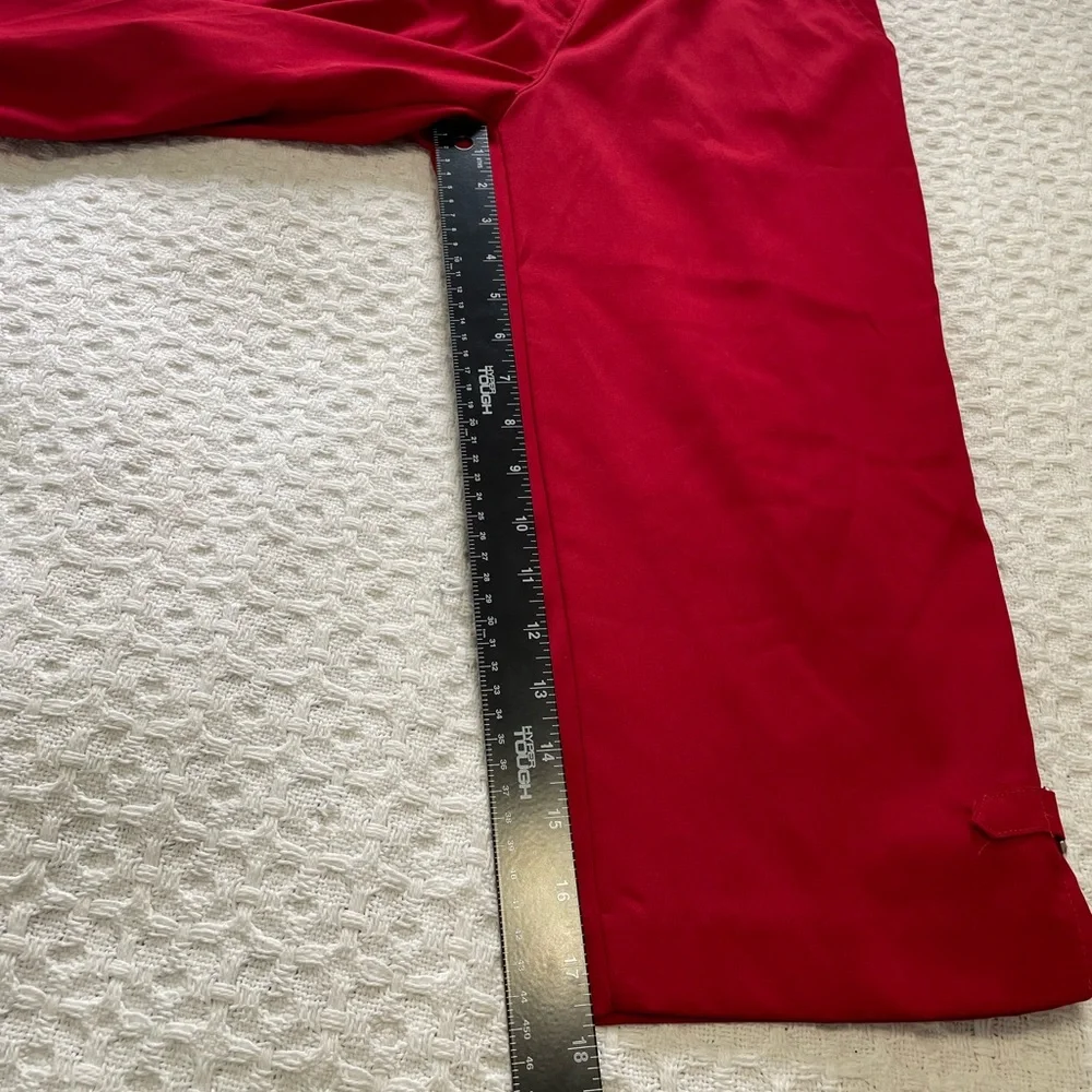 Allison Daley Vibrant Red Crop Pants~ Size 4P~‎ Casual and comfy